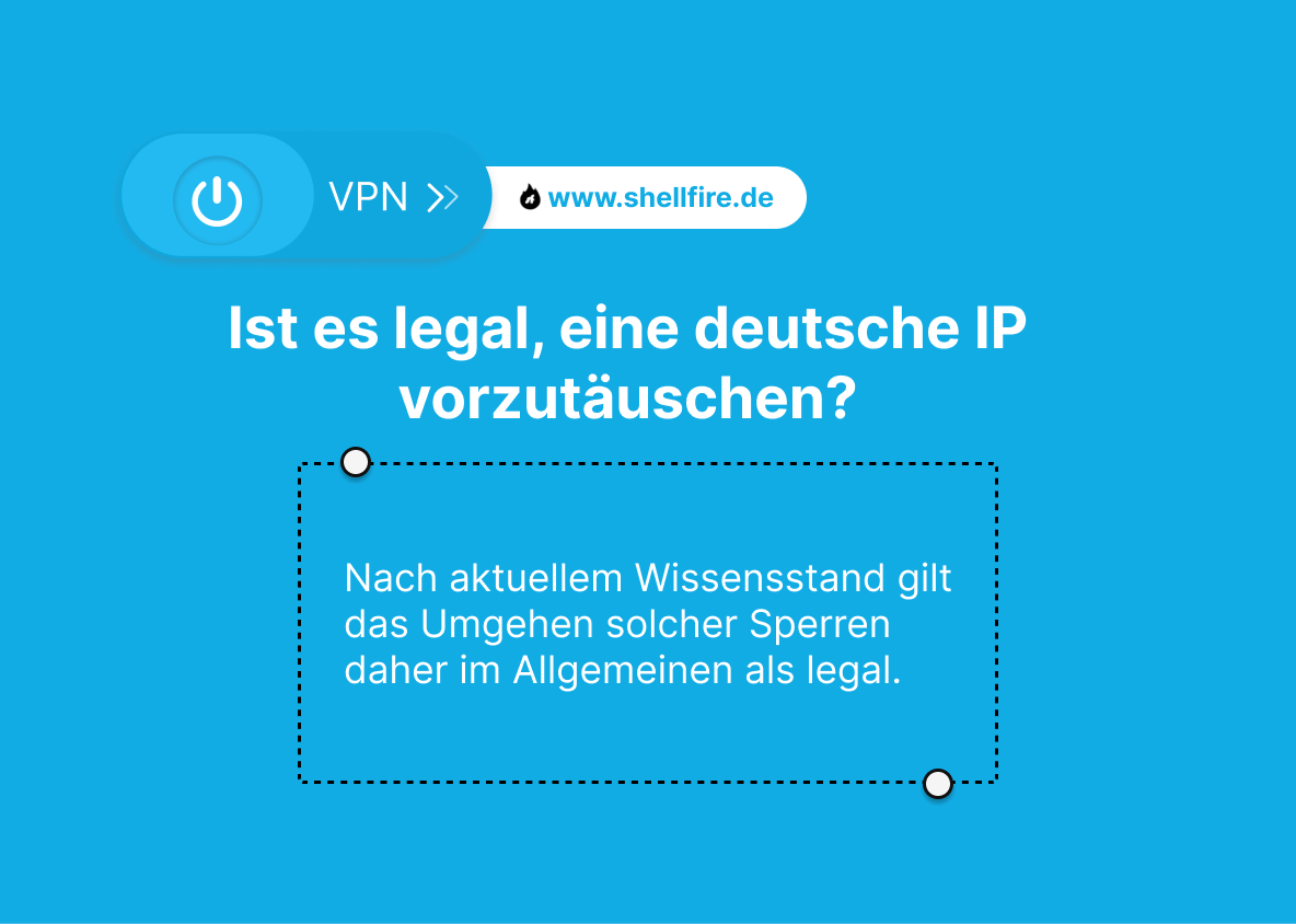 Ist es legal, eine deutsche IP vorzutäuschen?