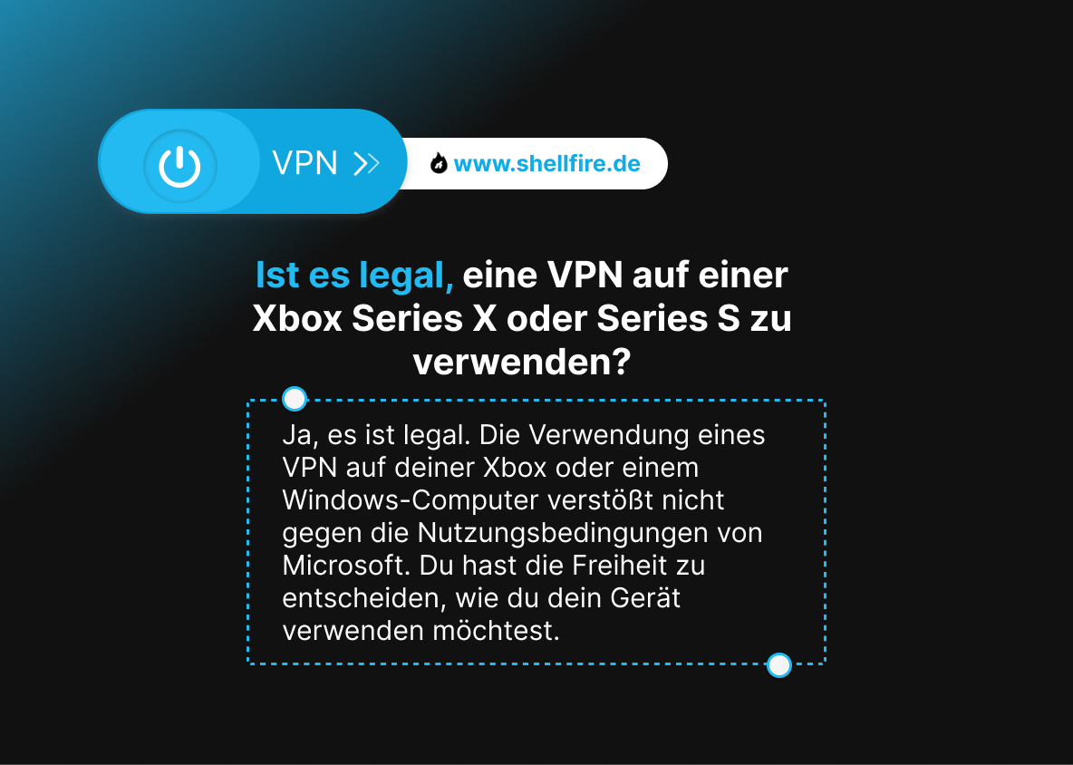 Ist es legal, eine VPN auf einer Xbox Series X oder Series S zu verwenden?